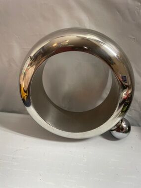 Silver Booze bracelet flask